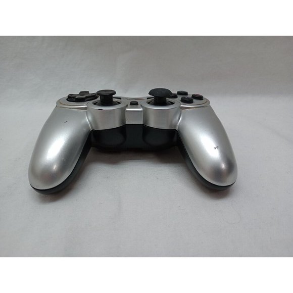 Game Stop BB-178 Wireless PlayStation 2 Controller Silver! Missing Battery Cover - Picture 4 of 8